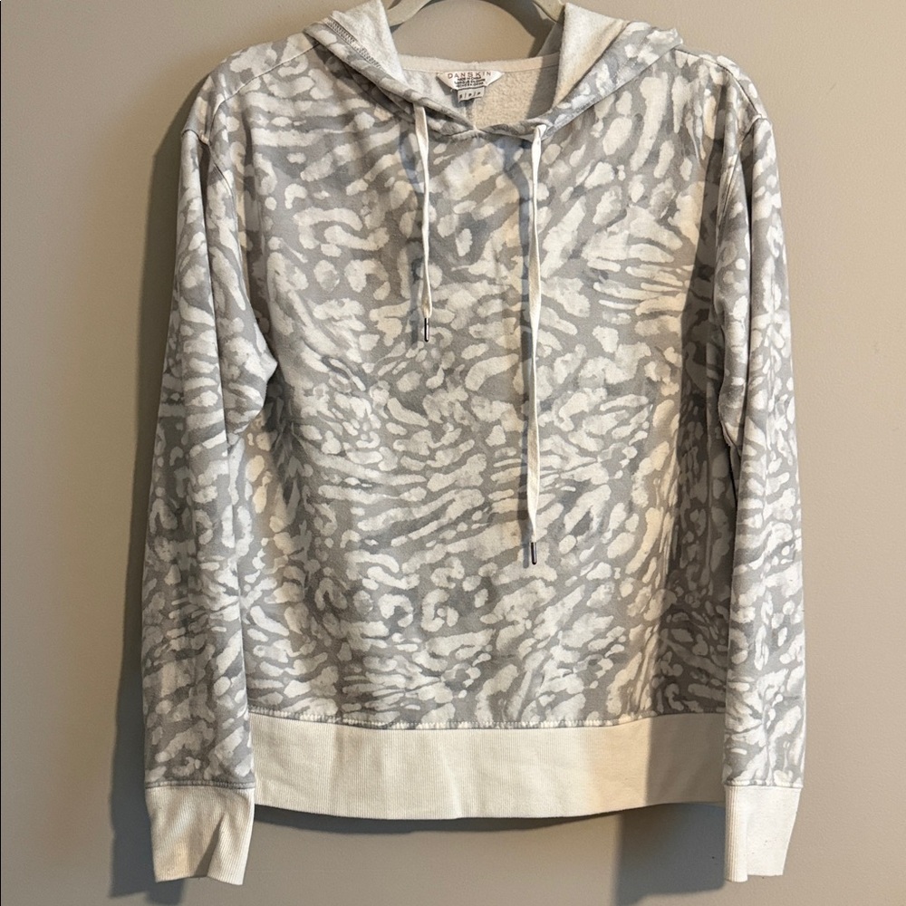 Danskin Gray and White Women's Hoodie
